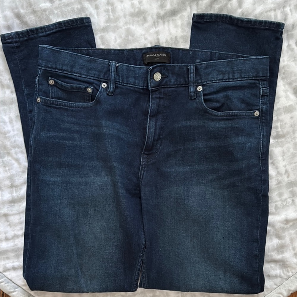 Banana Republic Dark Blue Denim Jeans Slim Fit Men’s 33/30